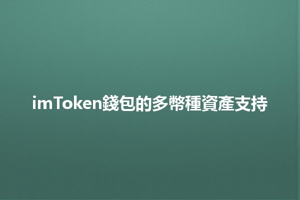 imToken錢包的多幣種資產支持 💰🔗