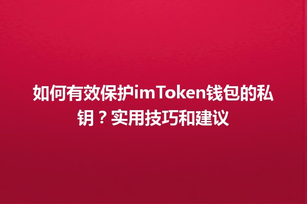 🔒 如何有效保护imToken钱包的私钥？实用技巧和建议